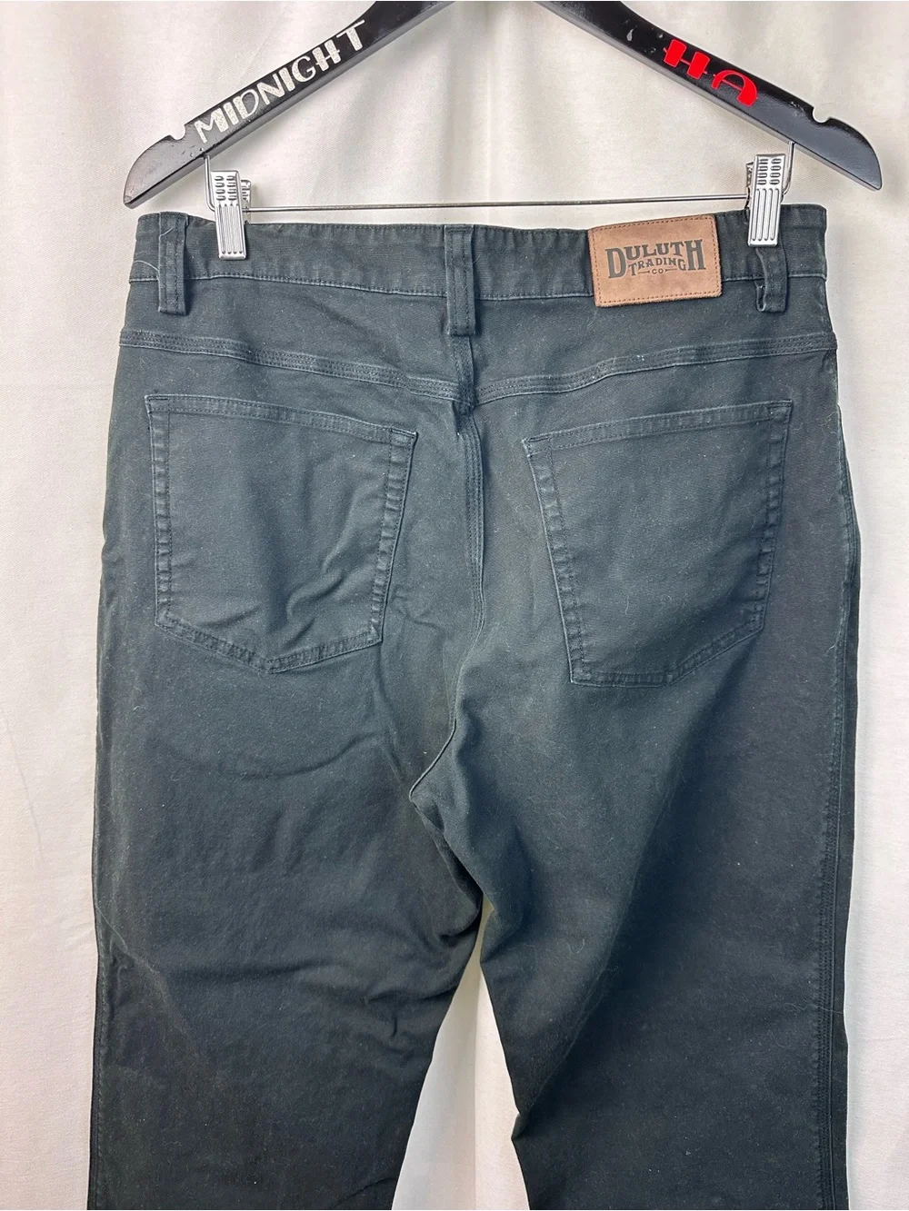 Duluth Trading Co Black Straight-Leg Men's Jeans